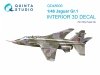 Quinta Studio QD48606 Jaguar Gr.1 3D-Printed & coloured Interior on decal paper (Kitty Hawk) 1/48